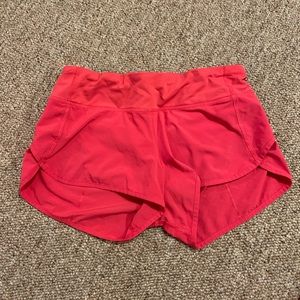 Pink lululemon shorts